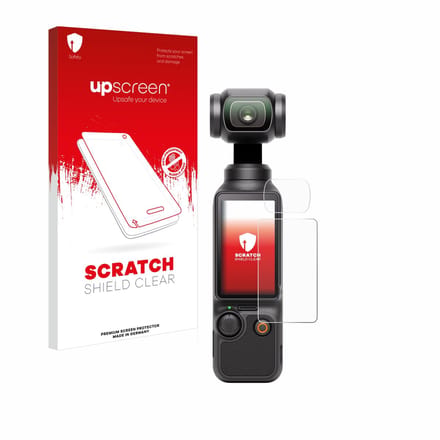 upscreen - Screenprotector voor DJI Osmo Pocket 3 (Display + Lens) - Folie Beschermfolie transparant