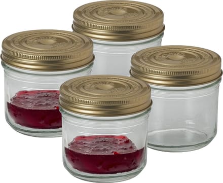 Le Parfait Weckpot/inmaakpot - 4x - met schroefdeksel - 500 ml