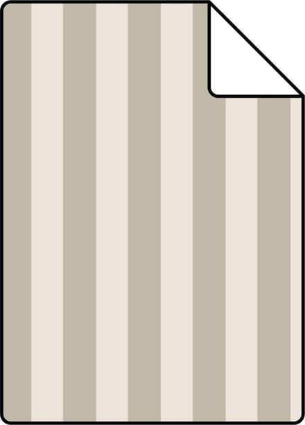 Proefstaal ESTAhome behang strepen zand beige - 26.5 x 21 cm - 130955-S