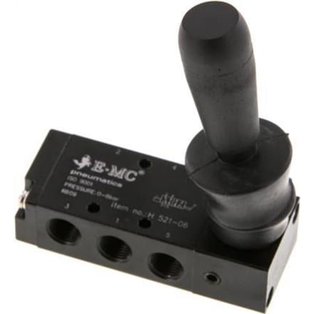 5/2 G1/8'' Handbediende Hefboom Ventiel 0-8bar/0-112psi E.MC