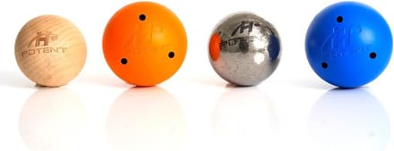 Gewogen Hockey Oefenballen Set (4 Stuks) - Indoor & Off-Ice Stickhandling Training