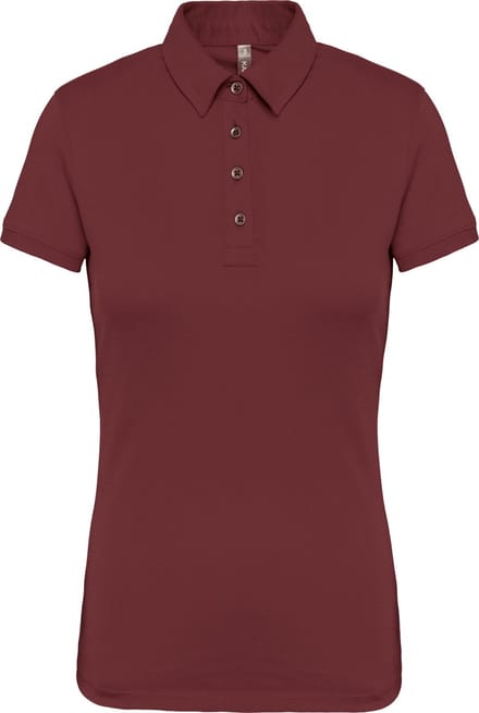 Kariban Damespolo korte mouwen van jersey K263 - Wine - XL