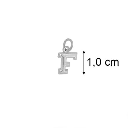 Hanger - Zilver - Letter F - B121F