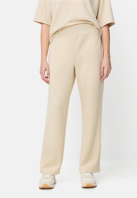camel active Jogger met elastische tailleband - Maat womenswear-L - Parelwit