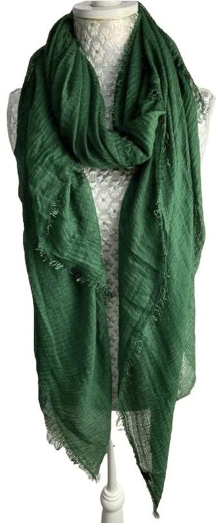Lange Dunne Sjaal - Effen - Groen - 190 x 95 cm (041101A#)