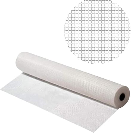 Armingsweefsel - Glasvezel gaas - Gevelisolatie aanbrengen - Scheurvast en elastisch - 4 rollen 100m - Wit