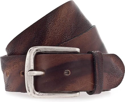 Vanzetti Leren riem 40mm Leather Belt W80 Mid Brown bruine
