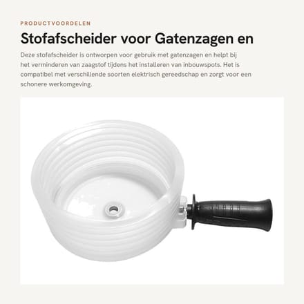 Dailygoods - Stofafscheider voor Gatenzagen en Inbouwspots