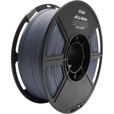 ESUN ePLA-Matte Grey Filament PLA mat 1.75 mm 1 kg Grijs (mat) 1 kg