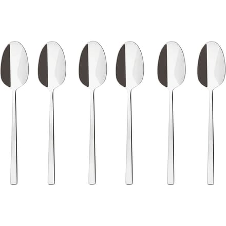 Sambonet Koffielepels Rock Zilver 6 Stuks