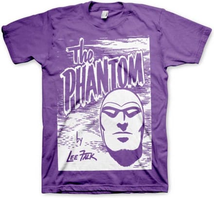 The Phantom Heren Tshirt -L- Sketch Paars