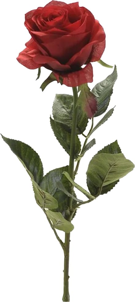 Emerald Kunstbloem roos Simone - rood - 73 cm - decoratie bloemen