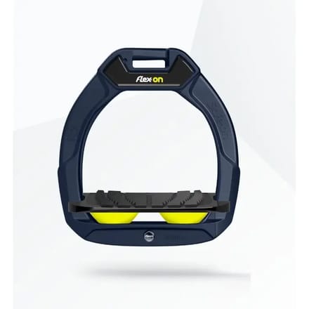 Veiligheidspaardrijriemen Ingeschoven Grip Marine/Zwart/Geel Kinderen Flex-On Safe-On
