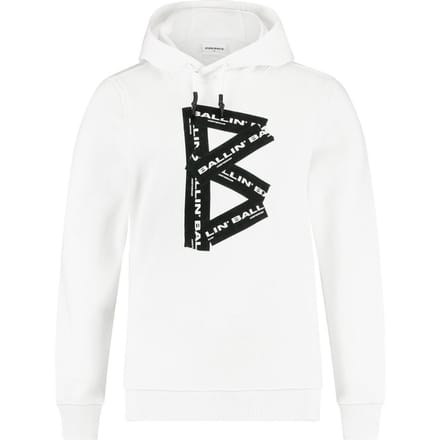 Ballin Amsterdam -  Jongens Regular Fit   Hoodie  - Wit - Maat 152