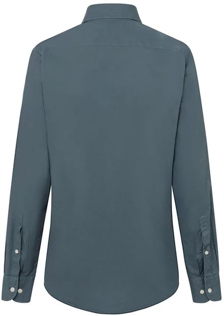 Hackett Garment Dye Delave Overhemd Met Lange Mouwen Blauw XL Man