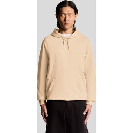 Lyle & Scott Superfine Pullover Hoodie Pink Tint Size: M | Hoodies & Sweatshirts Outlet | Heren | Beige
