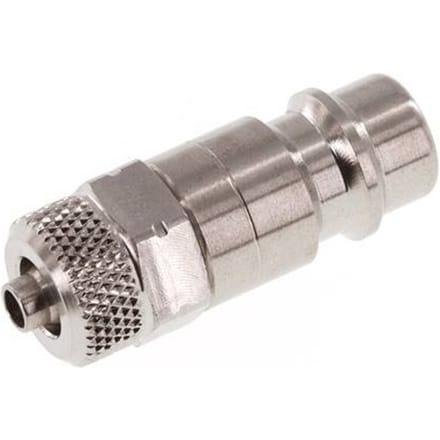 RVS 306L DN 7.2 (Euro) Luchtkoppeling Insteeknippel 4x6 mm Push-On - CLP7-N-SSL-P-4