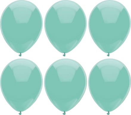 Haza Ballonnen verjaardag/feest - 200x stuks - mintgroen - 29 cm