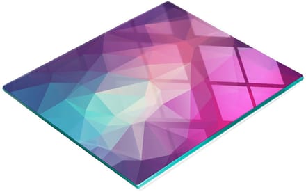 Keukenplank van gehard glas met decoratieve abstracte afbeeldingen, 60x52 cm