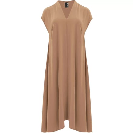 V-hals Korte Mouw Jurk Dames Mat Fashion Airwashed