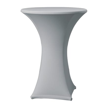 statafelrok stretch D1 - Ø 80-85cm - incl.topcover - grijs