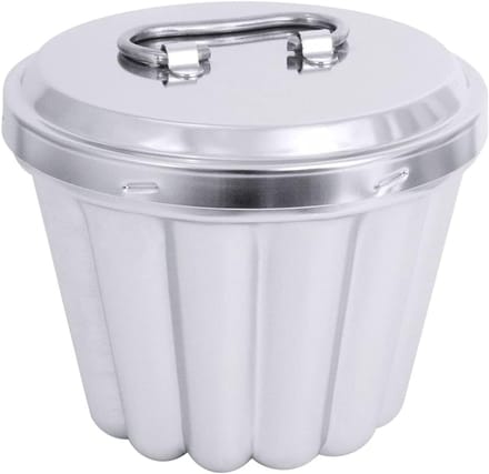 Puddingvorm RVS - Dessertmal Bakvorm - Desserts Maken - Met Deksel - Ø 18 cm 2400 ml - Zilverkleurig