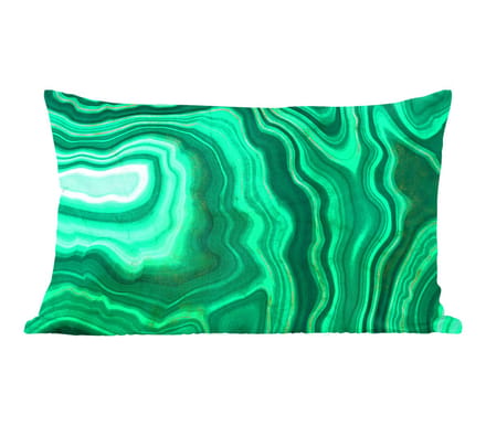 Sierkussens - Kussentjes Woonkamer - 60x40 cm - Geode - Groen - Agaat - Stenen