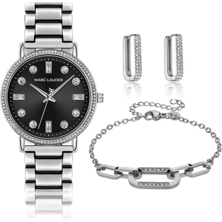 Vrouwenhorloge en armband set Marc Lauder Lisbon