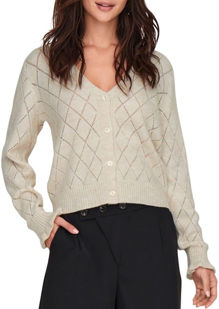 JDY - JDYLETTY L/S V-NECK STRUC CARDI KNT Dames Vest