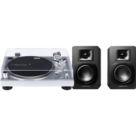 Audio Technica AT-LP120XUSBSV + Audio-Technica ATH-SP3X Zwart