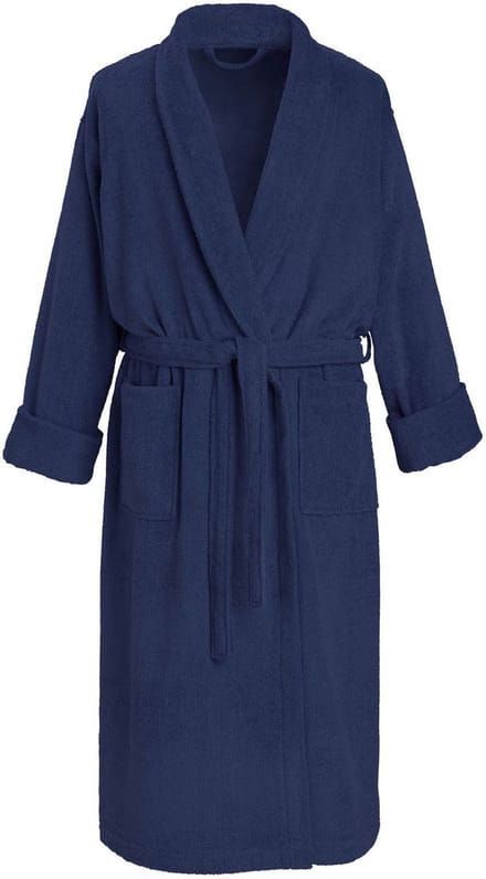 De Witte Lietaer Badjas Etrusk Blue Indigo - S - Unisex - Katoen