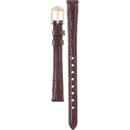 Hirsh Horlogeband -  Crocograin Donkerbruin - Leer - 10 mm