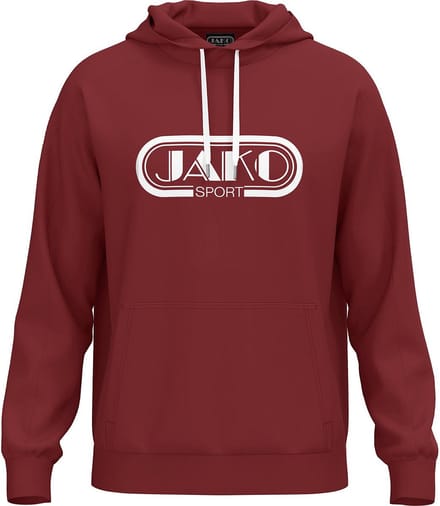 Jako Promo Sweater Met Kap Kinderen - Robijnrood | Maat: 152