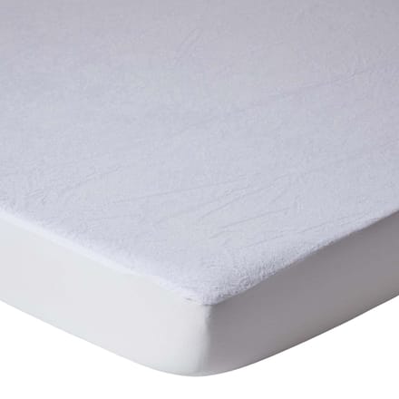 Homescapes - Set van 2 badstof matrasbeschermers babybed - waterdicht - 60x120 cm