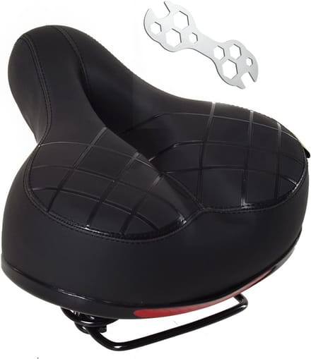 White-Label® Fietszadel Heren - Zadel Dames - Ergonomisch - Waterdicht -Zwart