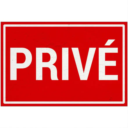 Privé bord | Sign Again materiaal | 45 x 30 cm