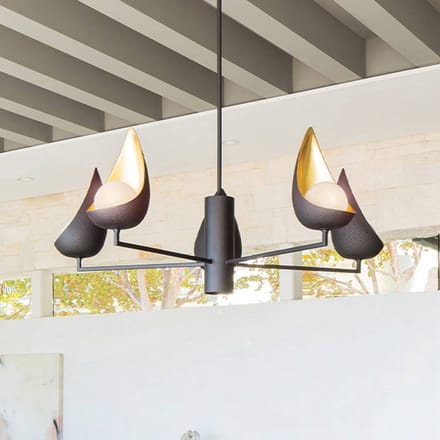 Lisa McDennon by Hinkley LED Kroonluchter | 3W 3000K 1500Lm 830 | Dimbaar | Matte Black & Gold
