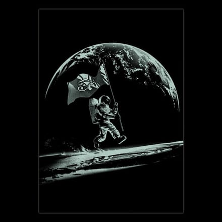 DEVplus Humankind Poster Glow in the Dark Astronaut Poster & Wallscrolls