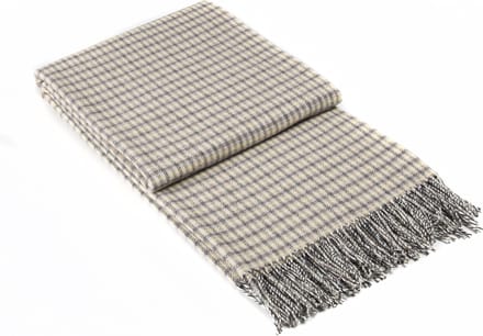 MOST plaid Darwin - 90% merino wol; 10% cashmere - geel