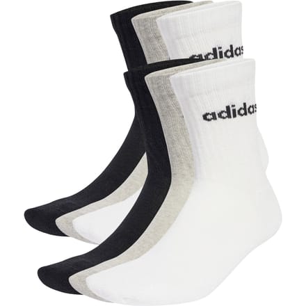 Adidas Linear Crew Sokken (6-pack)