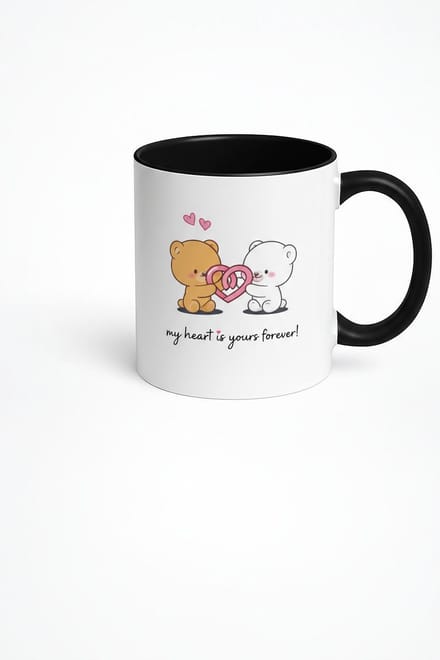 Mok Liefde Beren Hart - My Heart Is Yours Forever | Romantisch Cadeau voor Koppel