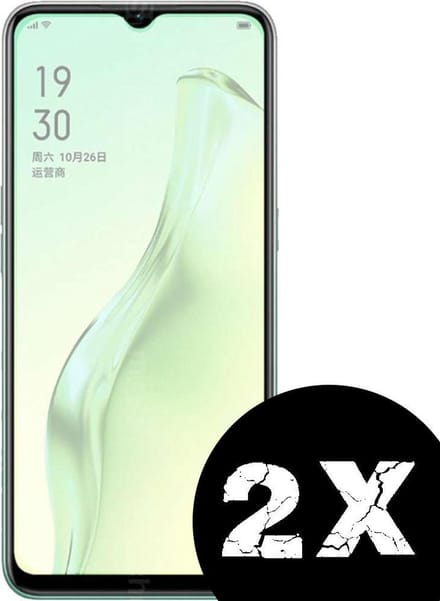 HB Glas Geschikt voor Oppo A31 Screenprotector Glas Gehard Tempered Glass - 2 Stuks
