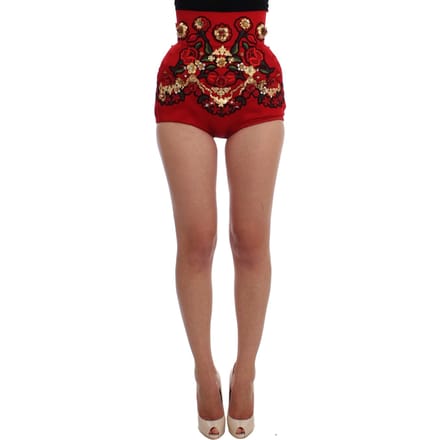 Hoge Taille Bloemembrode Korte Broek
