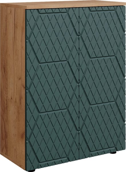 Vicco Irma Midikast – 60 x 81 cm Goldkraft eik/groen