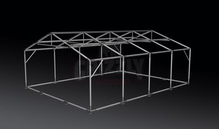 Grizzly Outdoor Professionele Partytent 6x8 m PVC Limited Edition Wit