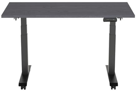Euroseats Elektrisch Bureau - verstelbaar, opklapbaar en verrijdbaar - 160x80 cm - Zwart frame - Shadow eik