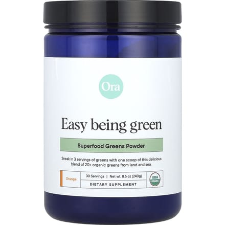 Ora, Easy Greens, Poudre Superaliment Verts, Orange, 8,5 oz (240g)