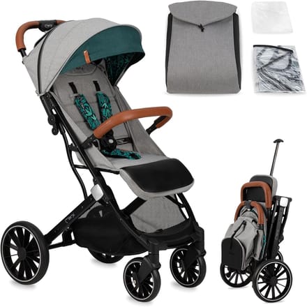 Kinderwagen Dakar - Inklapbare buggy - Onderweg met kind - Lichtgewicht en compact - Tot 22 kg - Groen