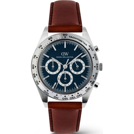 Daniel Wellington DW Watch Iconic Tachymeter St-Mawes Arctic Silver 42mm