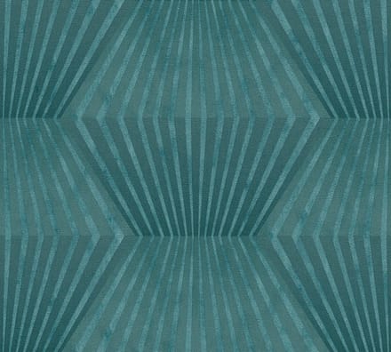 ART DECO BEHANG | Metallic Lijnenpatroon - groen - A.S. Création Titanium 3